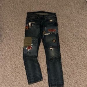 Polo patch jeans